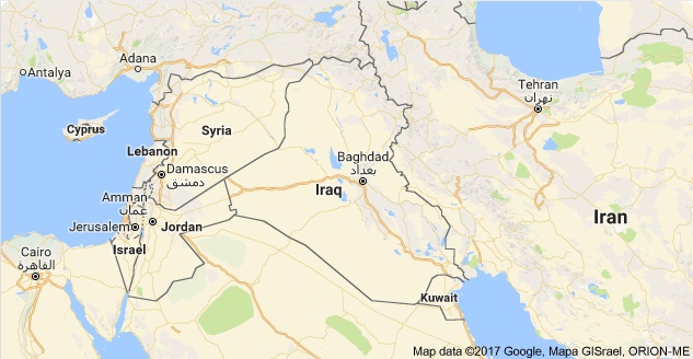 peta negara wilayah irak